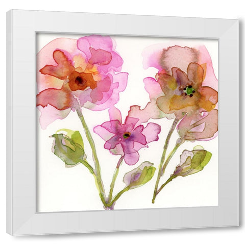Queen Rosa II White Modern Wood Framed Art Print by Quin, Marabeth