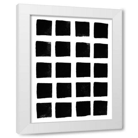 Square Print White Modern Wood Framed Art Print by Haase, Andrea