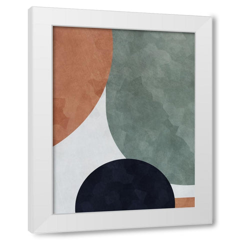 Abstract of Shapes I White Modern Wood Framed Art Print by Aldridge, Ashley