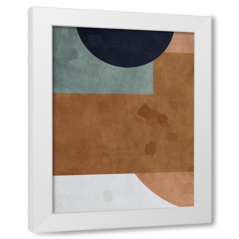 Abstract of Shapes III White Modern Wood Framed Art Print by Aldridge, Ashley