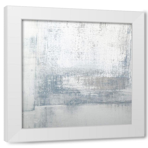 Blue Aria I White Modern Wood Framed Art Print by Aryai, Sia