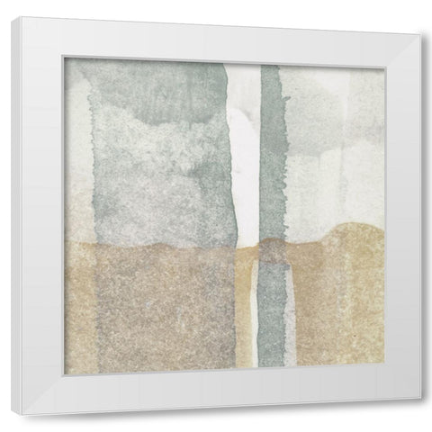 Tan Aria I White Modern Wood Framed Art Print by Aryai, Sia
