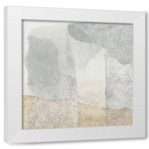Tan Aria III White Modern Wood Framed Art Print by Aryai, Sia