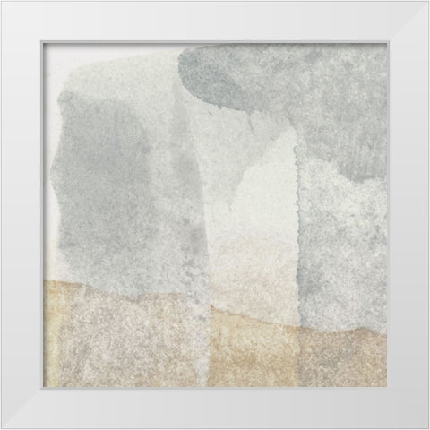 Tan Aria III White Modern Wood Framed Art Print by Aryai, Sia