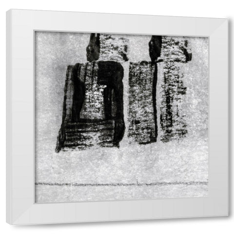 Black Aria I White Modern Wood Framed Art Print by Aryai, Sia