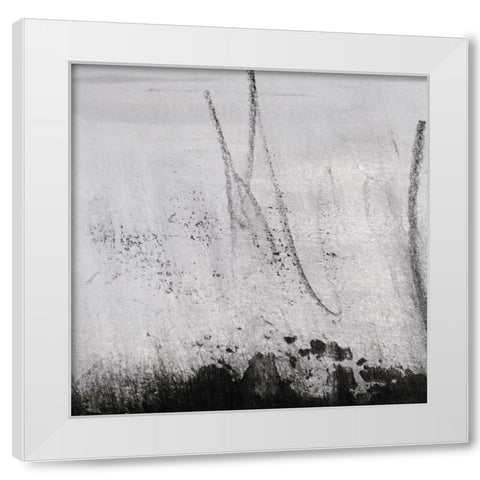 Black Aria III White Modern Wood Framed Art Print by Aryai, Sia