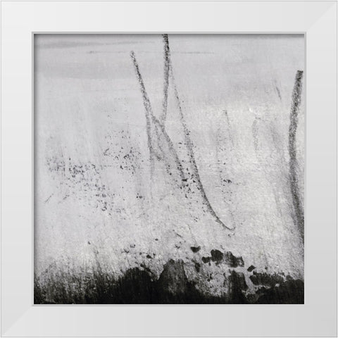 Black Aria III White Modern Wood Framed Art Print by Aryai, Sia