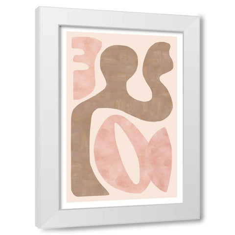 Equanimity I White Modern Wood Framed Art Print by Kouta, Flora