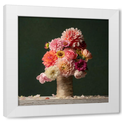 Just Petals II White Modern Wood Framed Art Print by McLean, Leah