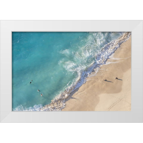 Nusa Penida Beach II White Modern Wood Framed Art Print by Silver, Richard