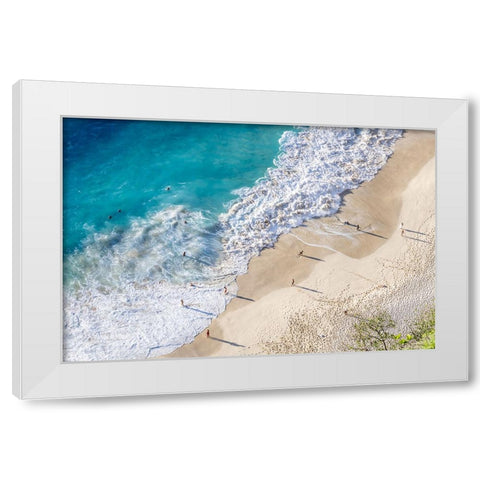 Nusa Penida Beach III White Modern Wood Framed Art Print by Silver, Richard