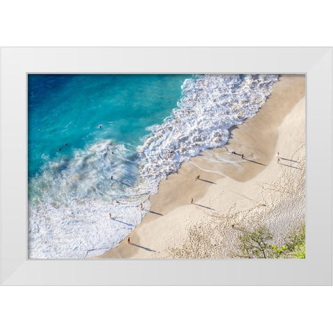 Nusa Penida Beach III White Modern Wood Framed Art Print by Silver, Richard