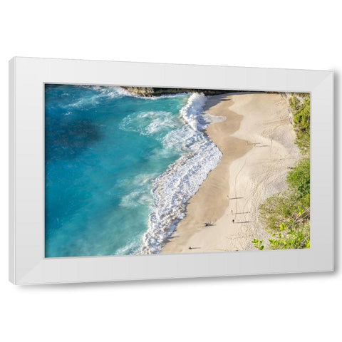 Nusa Penida Beach IV White Modern Wood Framed Art Print by Silver, Richard