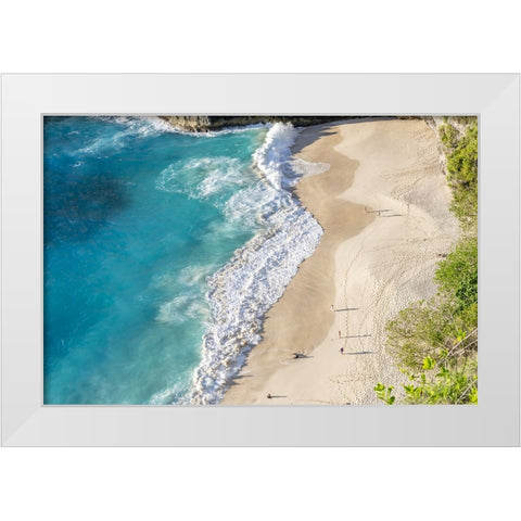 Nusa Penida Beach IV White Modern Wood Framed Art Print by Silver, Richard
