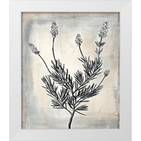 Floral Frame I White Modern Wood Framed Art Print by Smith, Karen
