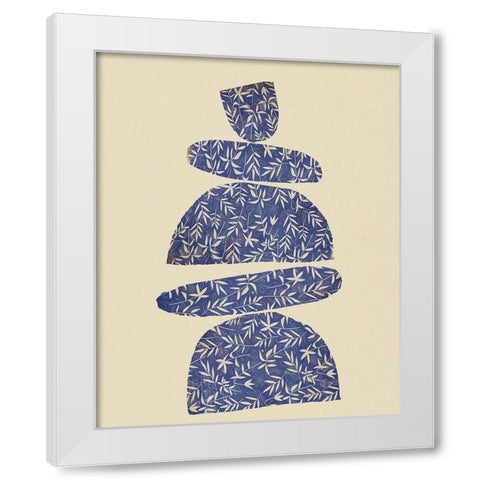 Blue Kilter II White Modern Wood Framed Art Print by Smith, Karen