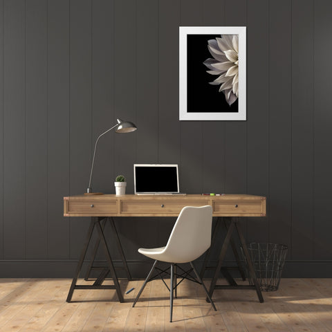 Shattered Petals I White Modern Wood Framed Art Print by Stalus, Judy