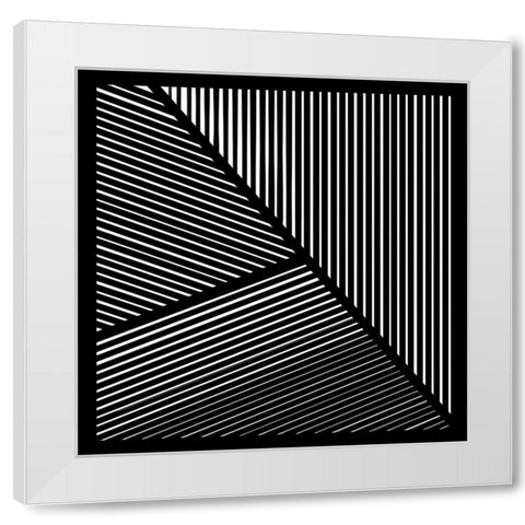 Controlled Chaos I White Modern Wood Framed Art Print by Schlotzhauer, Jim