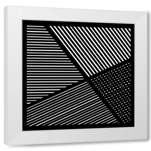 Controlled Chaos II White Modern Wood Framed Art Print by Schlotzhauer, Jim