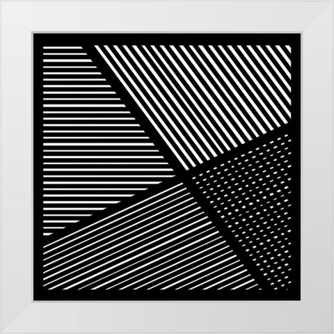 Controlled Chaos II White Modern Wood Framed Art Print by Schlotzhauer, Jim