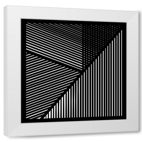 Controlled Chaos IV White Modern Wood Framed Art Print by Schlotzhauer, Jim