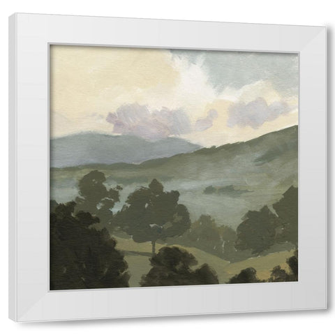 Valley Through the Trees II White Modern Wood Framed Art Print by Barnes, Victoria