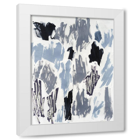 UV Waves I White Modern Wood Framed Art Print by Lam, Vanna