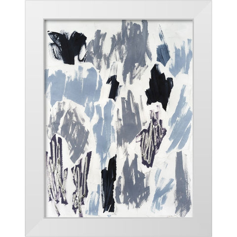 UV Waves I White Modern Wood Framed Art Print by Lam, Vanna