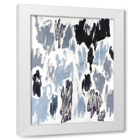 UV Waves II White Modern Wood Framed Art Print by Lam, Vanna