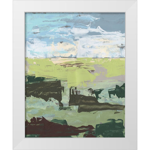 Dream Field II White Modern Wood Framed Art Print by Moore, Regina