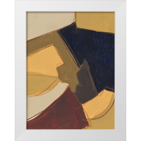 Elude I White Modern Wood Framed Art Print by Moore, Regina