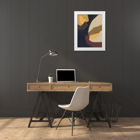 Elude II White Modern Wood Framed Art Print by Moore, Regina