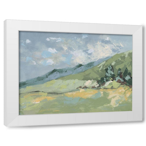 Lozana Landscape I White Modern Wood Framed Art Print by Moore, Regina