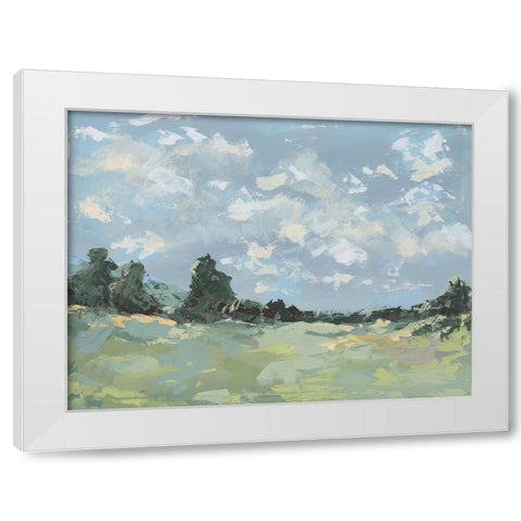 Lozana Landscape II White Modern Wood Framed Art Print by Moore, Regina