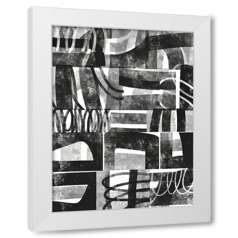 Compartment I White Modern Wood Framed Art Print by Galapon, Nikki