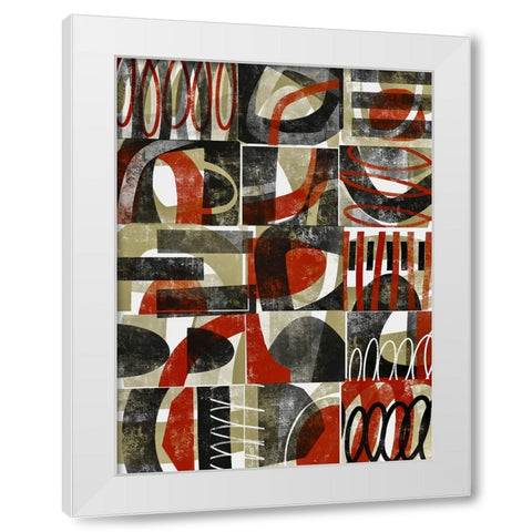 Compartment II White Modern Wood Framed Art Print by Galapon, Nikki