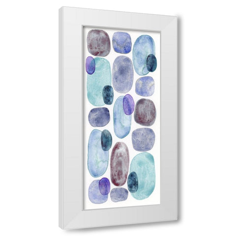 Violet Turquoise IV White Modern Wood Framed Art Print by Galapon, Nikki
