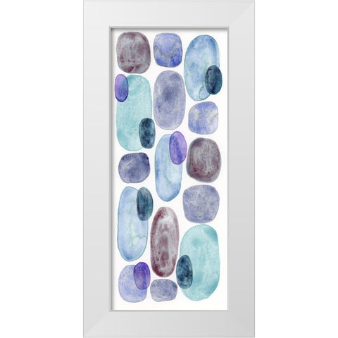 Violet Turquoise IV White Modern Wood Framed Art Print by Galapon, Nikki