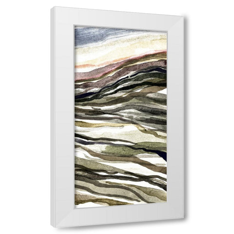 Waterscapes I White Modern Wood Framed Art Print by Galapon, Nikki
