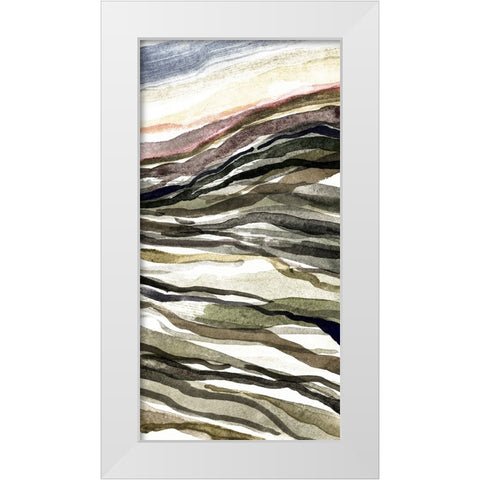 Waterscapes I White Modern Wood Framed Art Print by Galapon, Nikki
