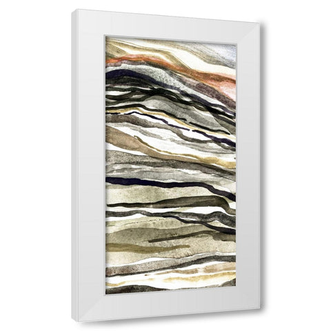 Waterscapes V White Modern Wood Framed Art Print by Galapon, Nikki