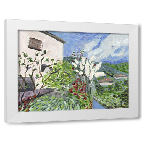 Tuscany Drive White Modern Wood Framed Art Print by Galapon, Nikki