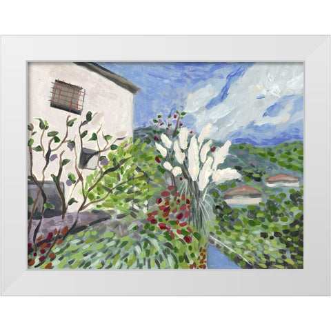 Tuscany Drive White Modern Wood Framed Art Print by Galapon, Nikki