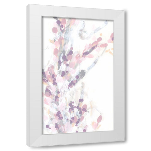Impasto Sprig II White Modern Wood Framed Art Print by Vess, June Erica