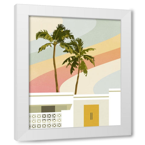 Palm Springs Paradise I White Modern Wood Framed Art Print by Barnes, Victoria