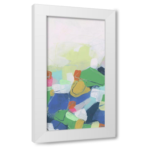 Fractal Fold IV White Modern Wood Framed Art Print by Vess, June Erica