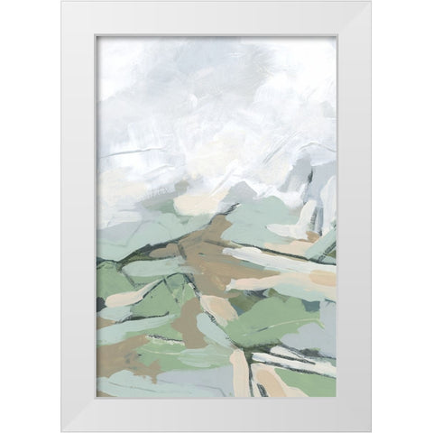 Snowcap Valley I White Modern Wood Framed Art Print by Vess, June Erica