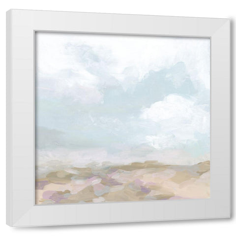 Sandbar Sky II White Modern Wood Framed Art Print by Vess, June Erica