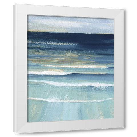 Full Moon Tide II White Modern Wood Framed Art Print by Popp, Grace