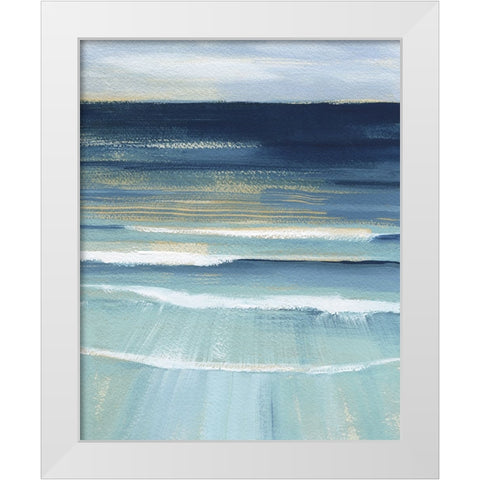 Full Moon Tide II White Modern Wood Framed Art Print by Popp, Grace